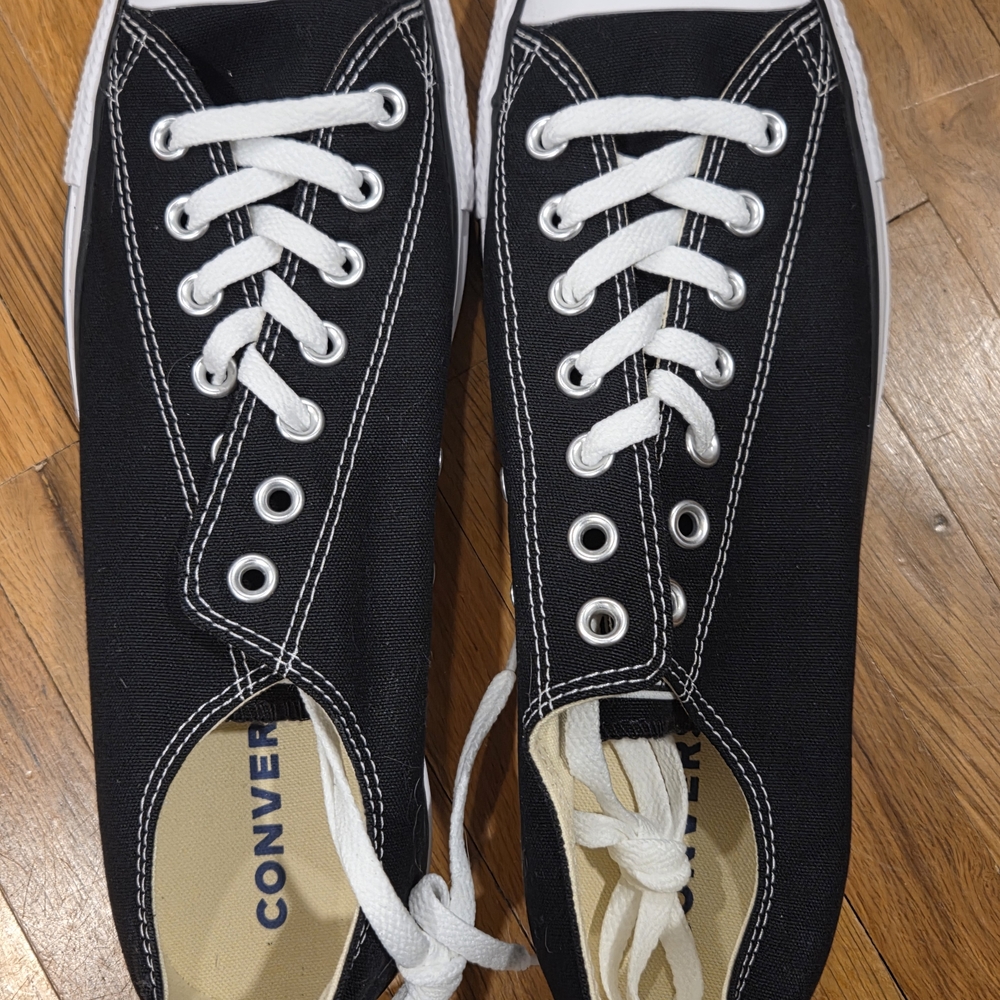 Converse Classic Black Canvas Shoes - Picture 2 of 11